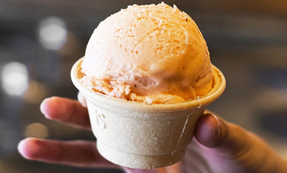 Delicioso helado artesanal