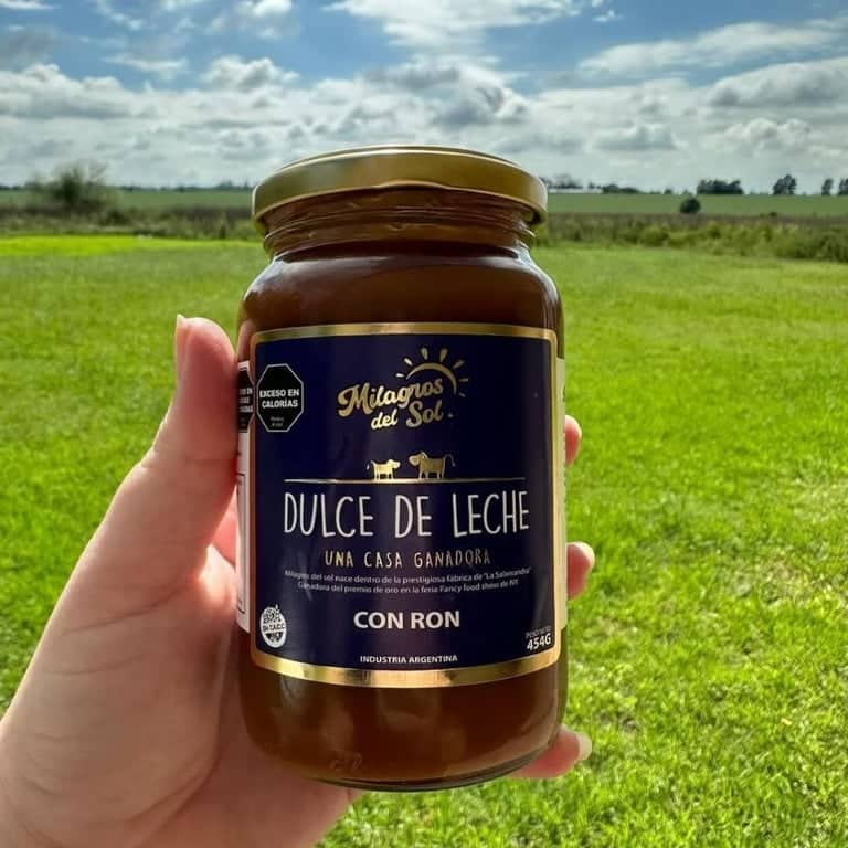 Dulce de leche con Ron 450g.